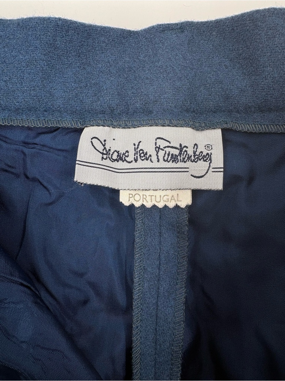 VTG DVF Old Money Wide Leg Cropped Pleated High Rise Trouser Pant NWT Women 12 - Picture 7 of 16